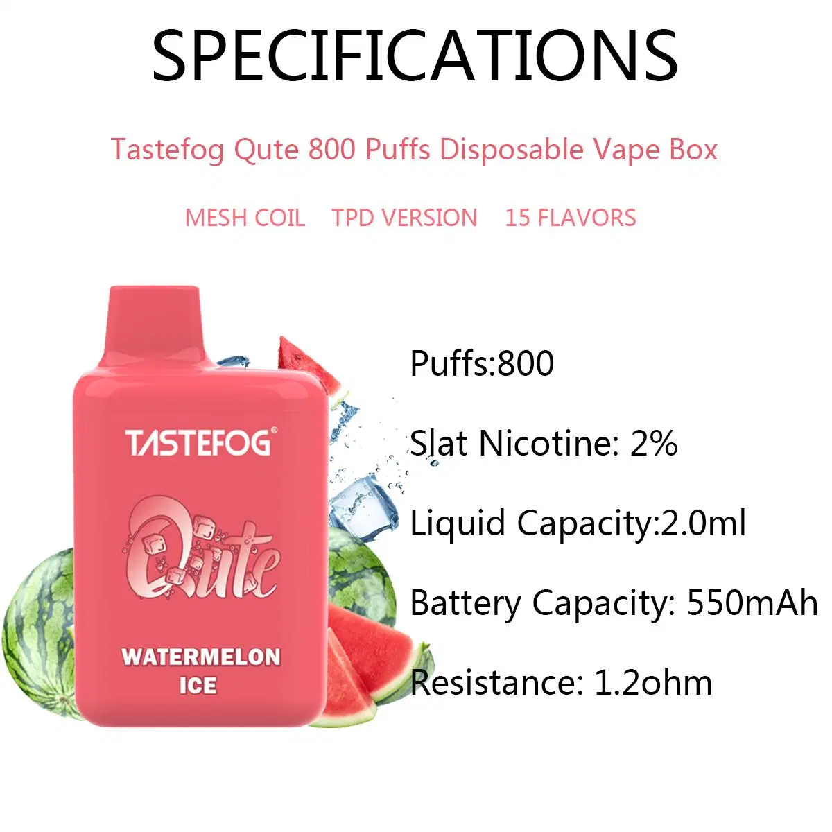 Tastetтуманный одноразовый Vape Mod 800 puffs Bulk E сигарета Купить Эсигаа