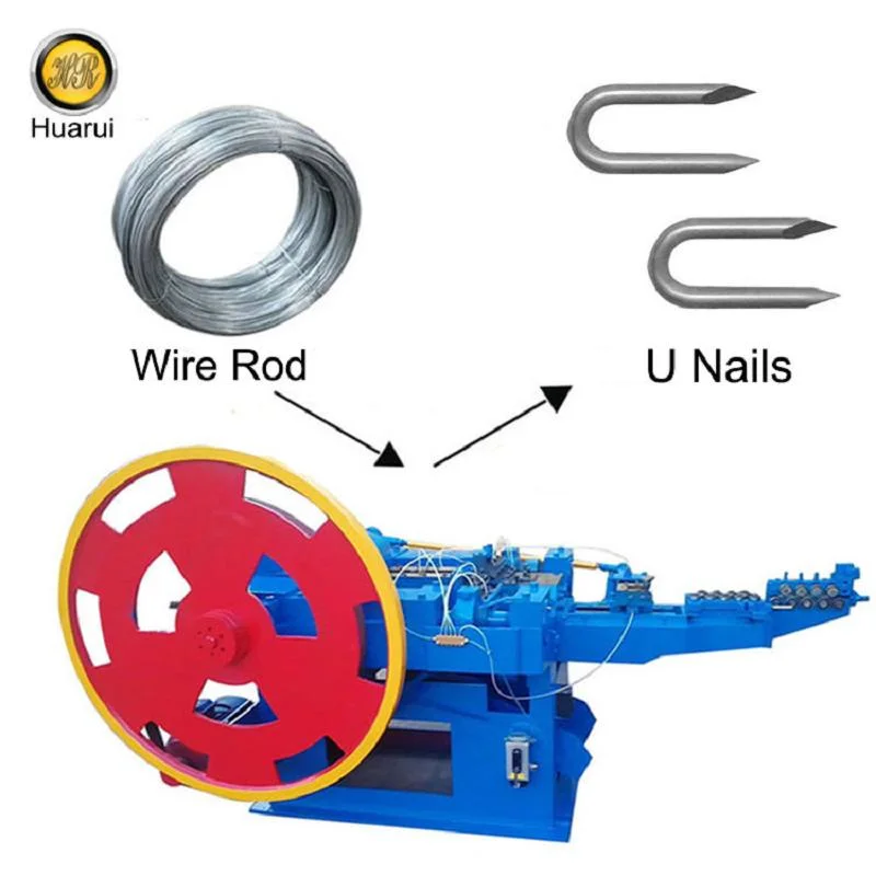 Césped Nail sintético Turf césped Metal U-Tipo máquina de hacer clavos