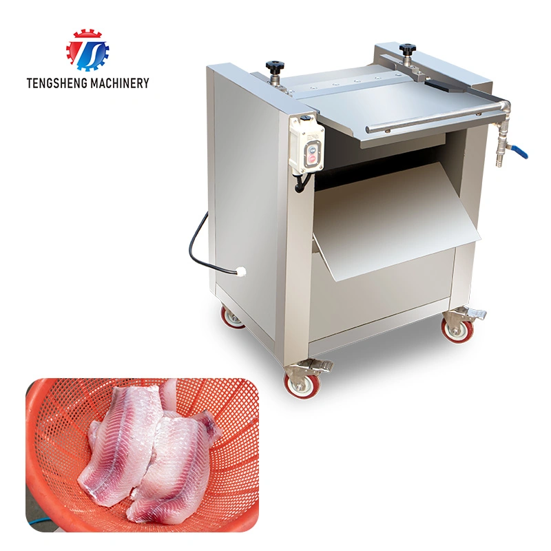 30-50pcs/Min Fischverarbeitungsmaschine Fischschäler Haut entfernen Peeling Maschine