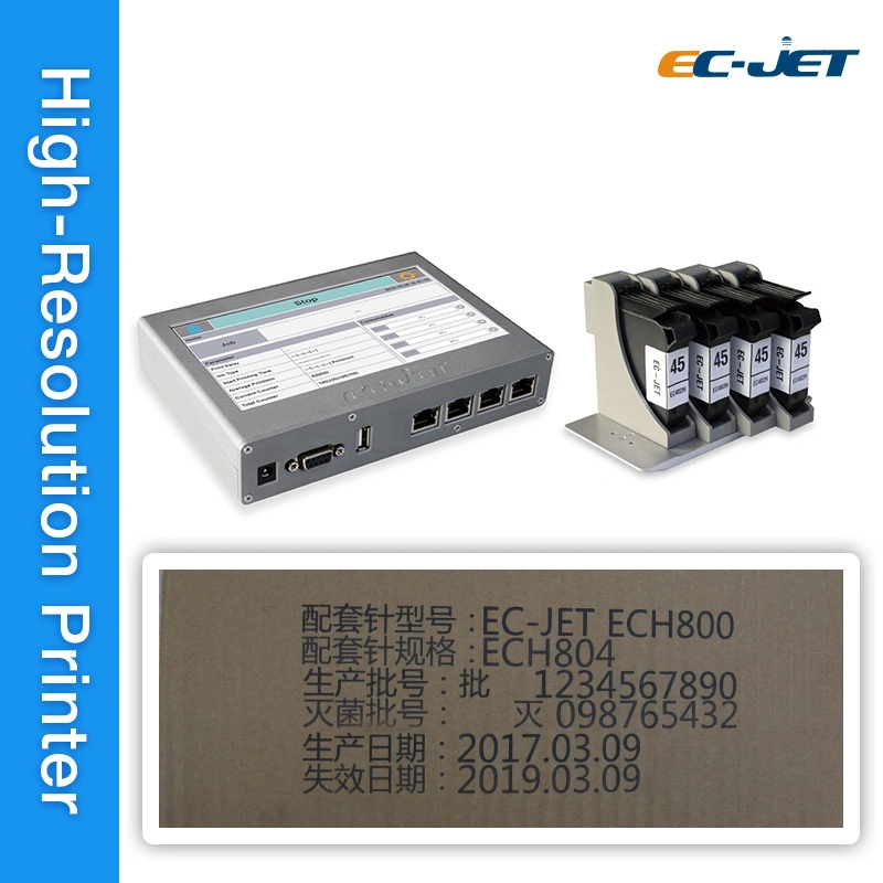 Cosmetic Product Inkjet Printer with Different Coloured Cartridge (ECH802)