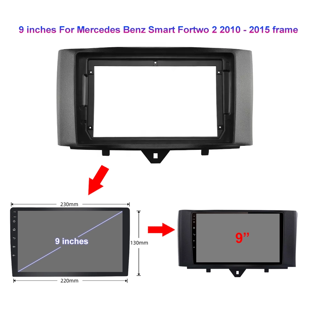 Jmance 9" 4G Carplay DSP Android auto automobile auto-radio RDS multimédia vidéo stéréo pour Mercedes Benz Smart fortwo 2 2010 - 2015