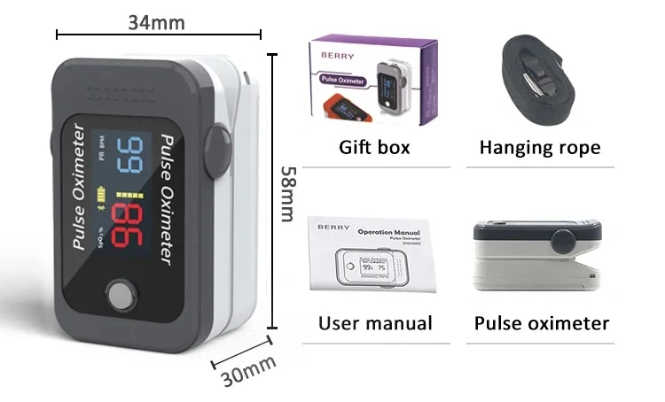 Médica Digital de alta calidad soporte Bluetooth Dedo Pulsioxímetro &amp;Ios Android