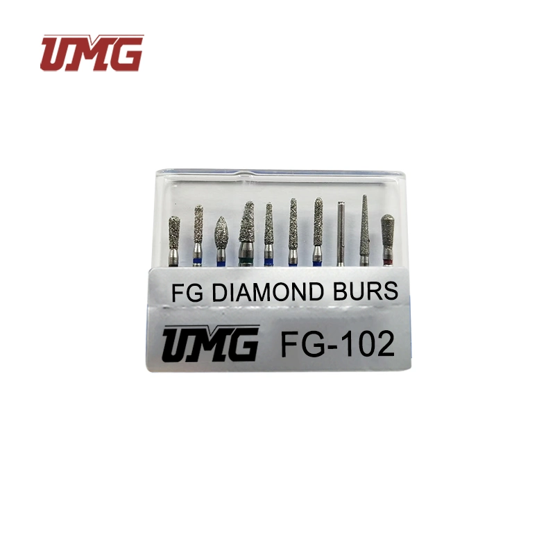 Dental Diamond Burs Set 10PCS High Speed Fg Diamond Drill Kit