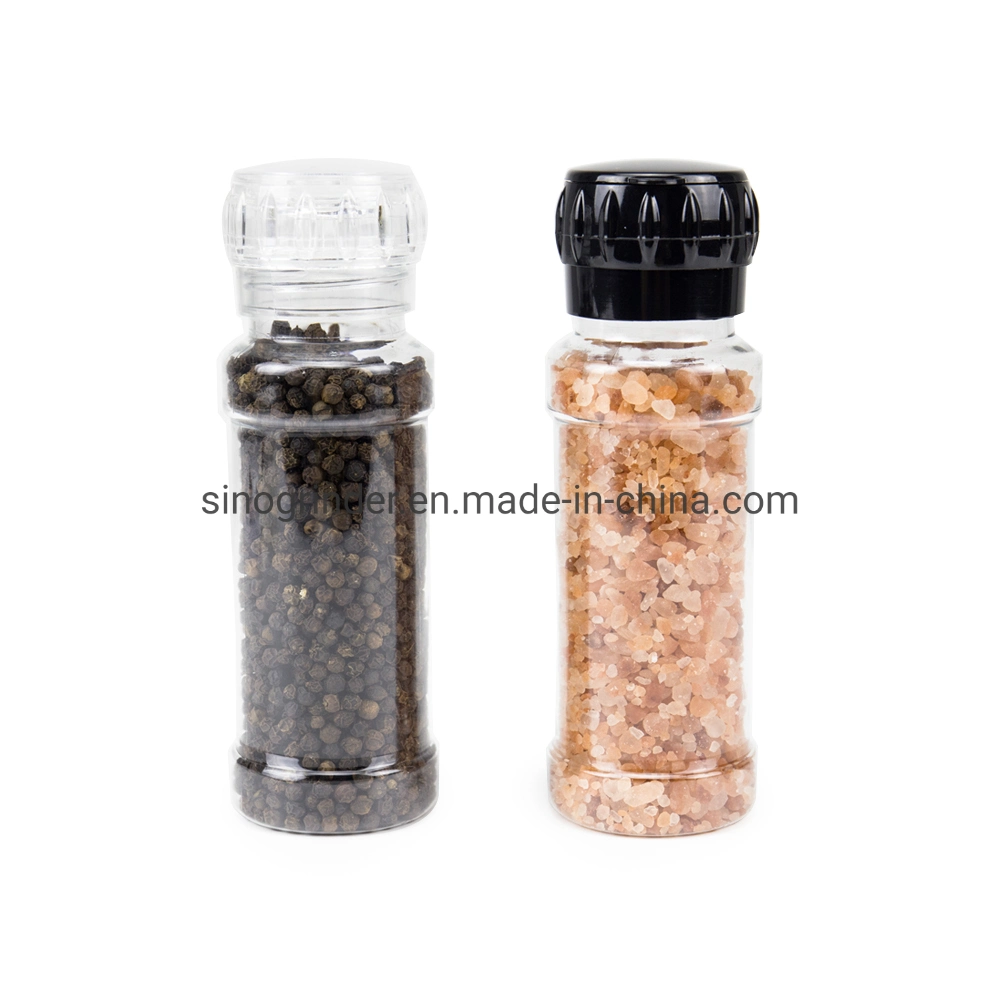 200ml New Pet Grinder Spice Jar with Cap Manual Mill