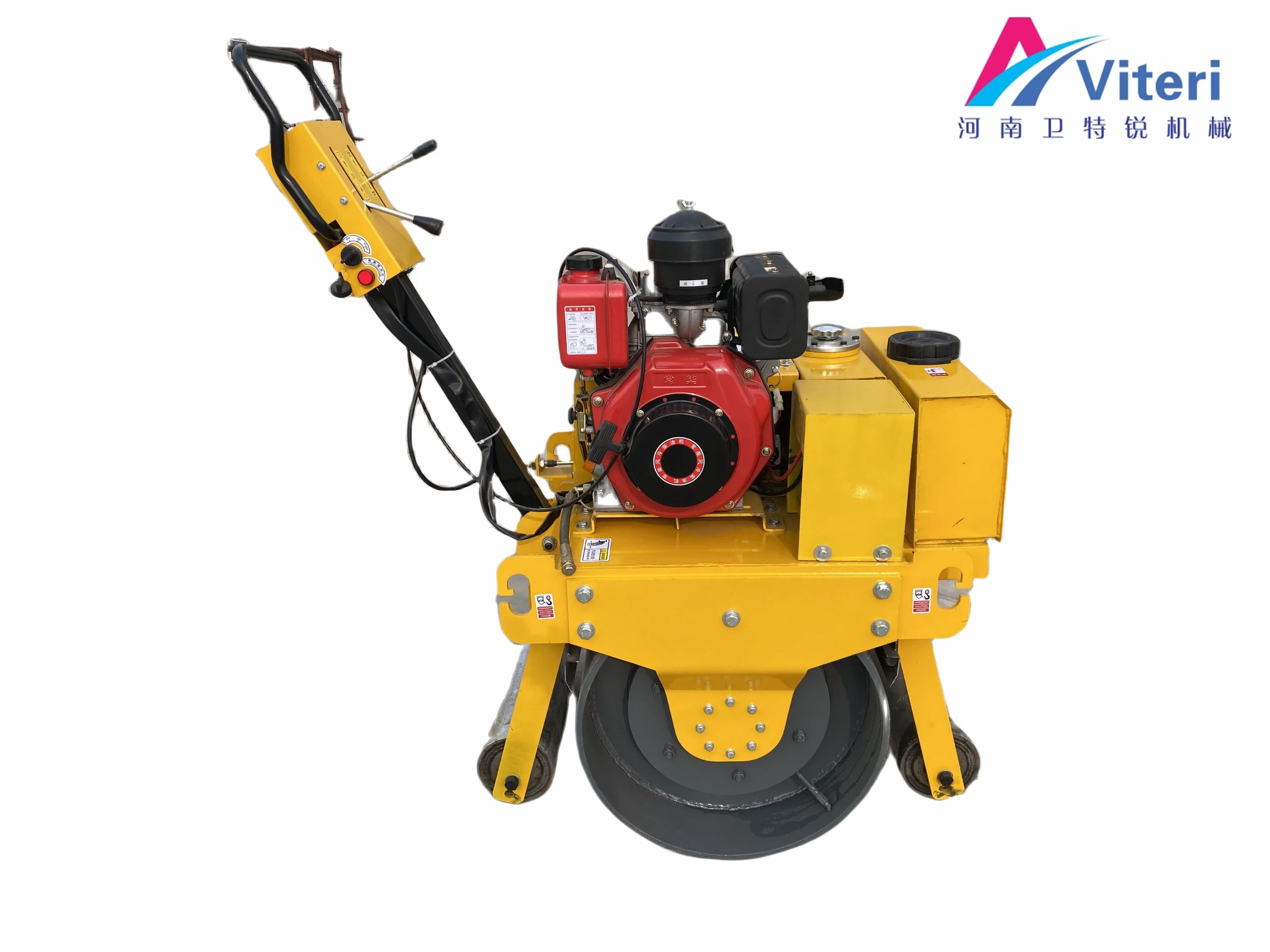 FVR-7005 Asphalt-Oberflächenverdichter Mini-Maschinen Road Roller 600kg billig Hand Push Vibration Asphalt Road Roller