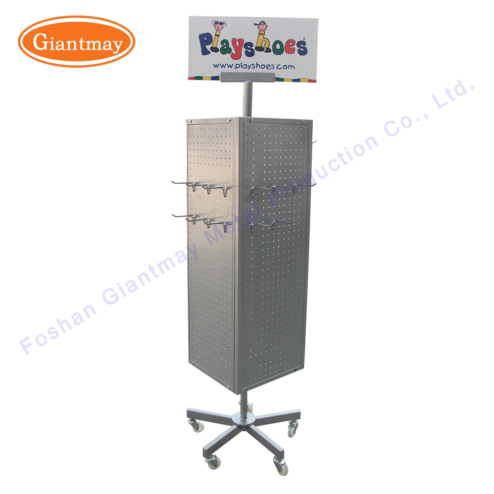 Convenience Store Triangle Hardware Floor Standing Hanging Rotating Display Rack