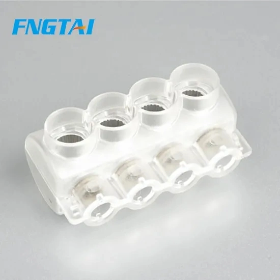 10nm Tightening Torque Transparent 4/6 Hole Electrical Wire Branch Connector