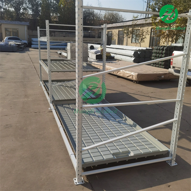 Multi Level Growing Rack System Vertical Rolling Benches with Tray for Medical Plants S3edbed Tarys