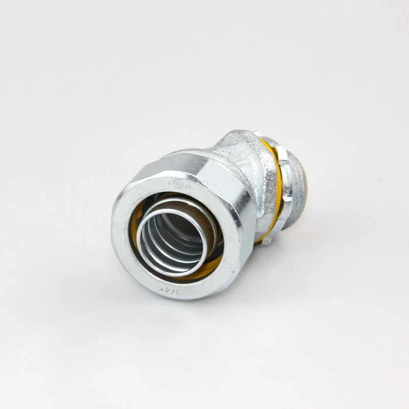 1/2 3/4 1 in 45 Degree Liquid Tight Connector Flexible Conduit Fittings