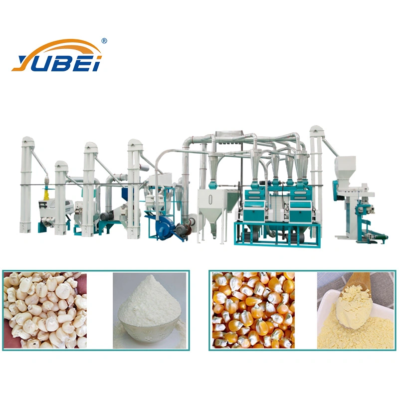 CE ISO 10t 15t 20t 30t 50t 100t 200 300 500 Tpd Complete Set Corn Meal Semolina Grits Grinding Making Maize Corn Flour Mill Milling Machine