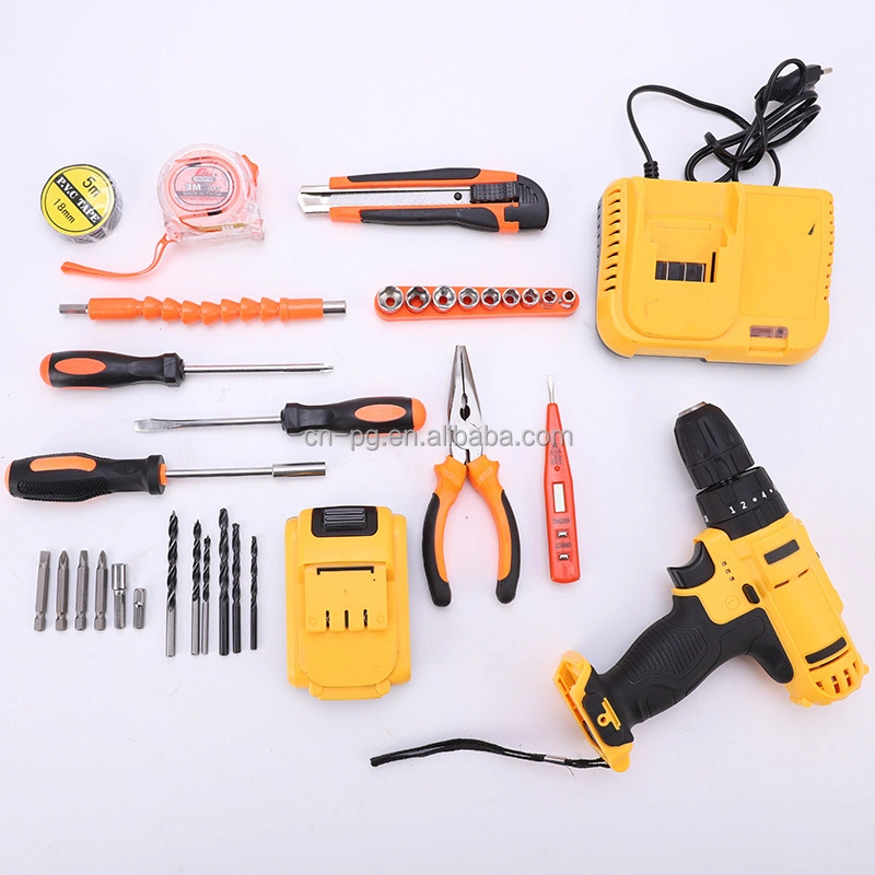 Power Tools Set Cordless Impact Drill Multifunctional Electric Hand Rechargeable