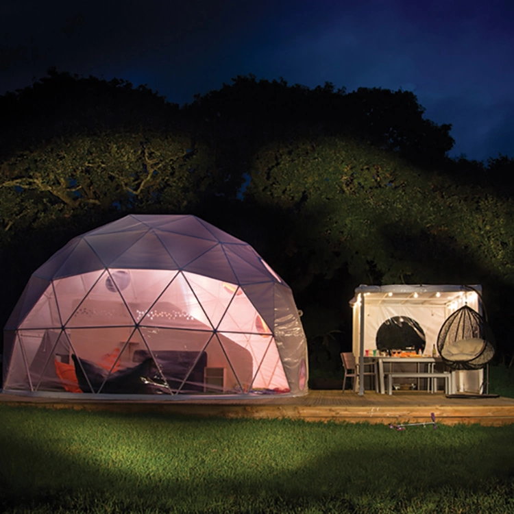 6m de diámetro de la casa Domo Igloo Glamping invierno tienda