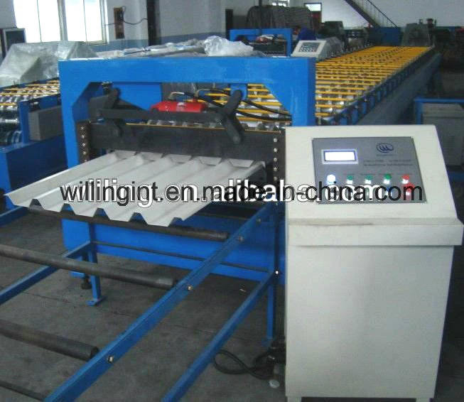 Glazed Wall Sheet Roll Forming Machine Line for Metal Corrugated Roof Panel