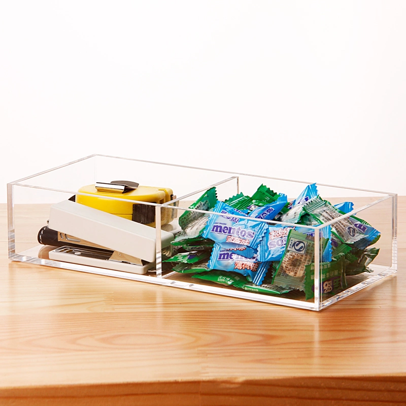 Clear Acrylic Tilt Pen Holder Candy Collection Storage Box