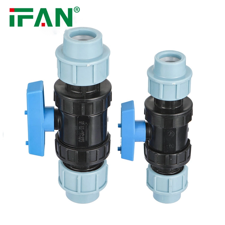 Ifan Safe HDPE Pipe Fittings Coupling Connector 601 Ball Valve for Water