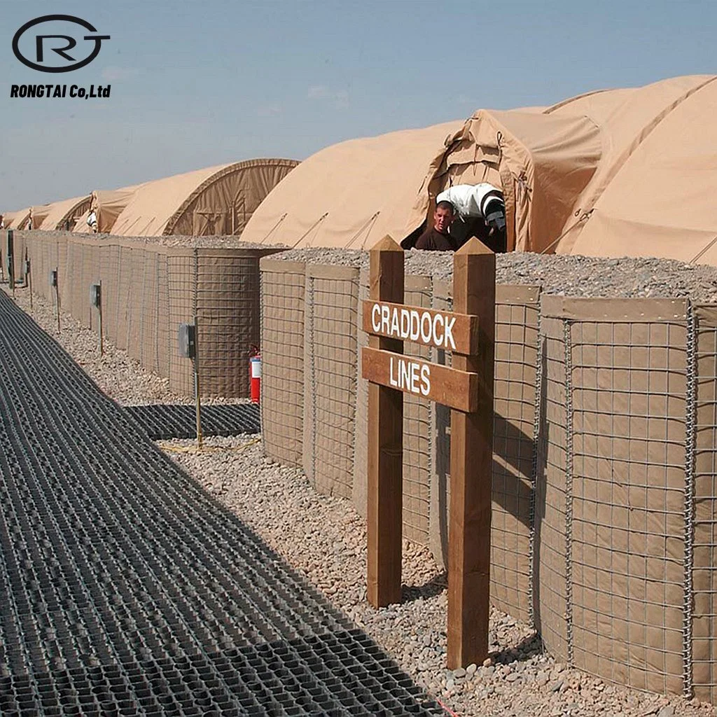 Muro de arena, bastión de defensa de precios de las barreras de seguridad barrera defensiva de la pared de malla de alambre