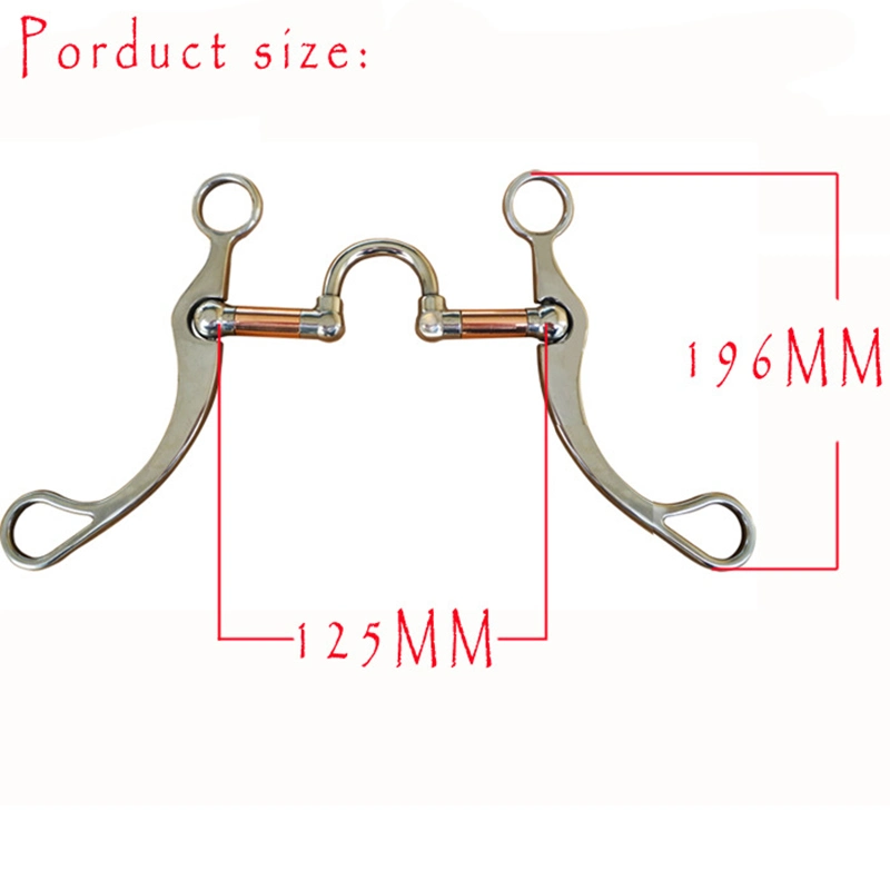 Acero inoxidable de alta calidad suministros ecuestre caballos occidentales boca bridas