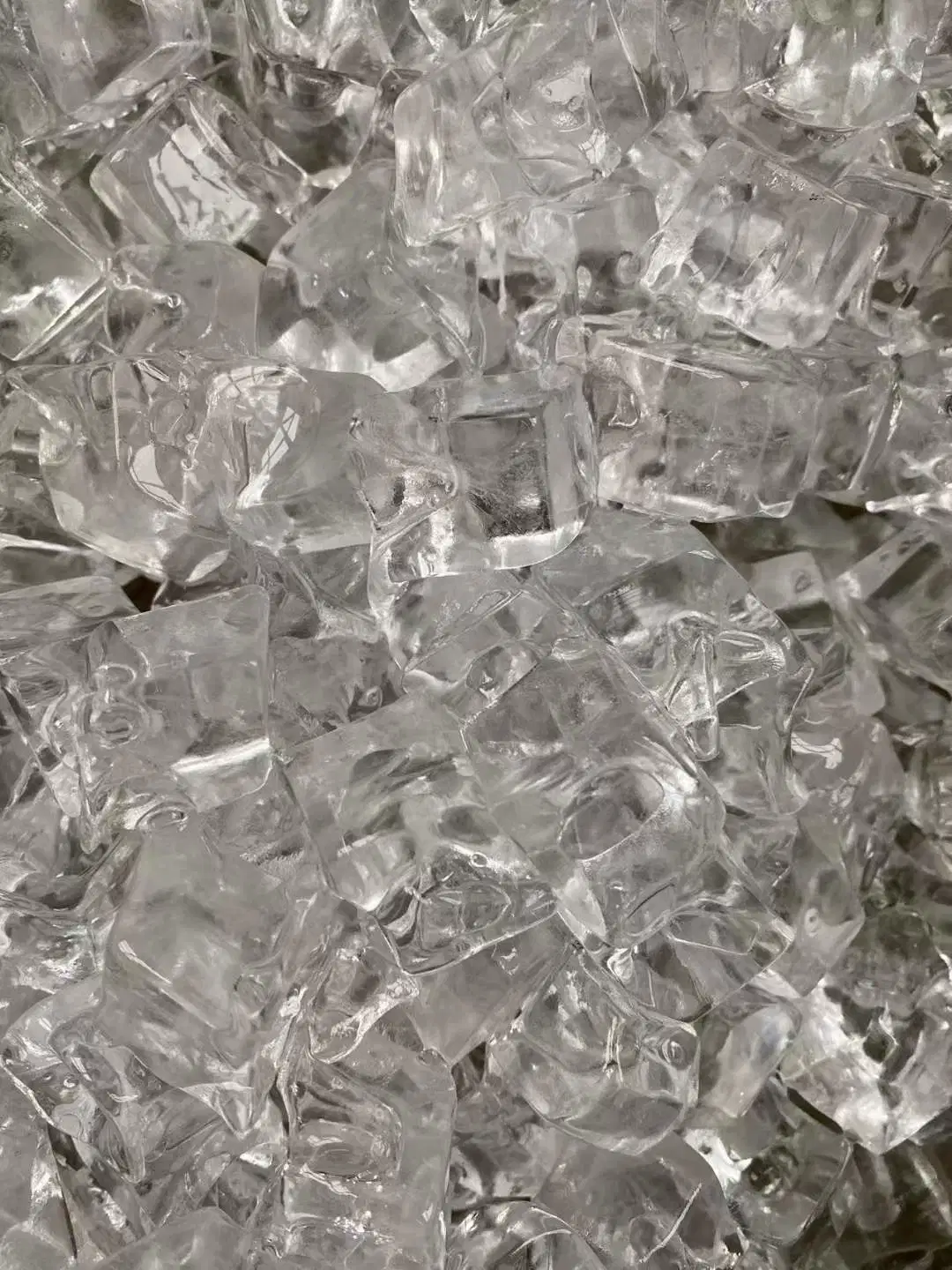 700kg/24h máquina de hielo integrada de acero inoxidable en forma de cubo clásico