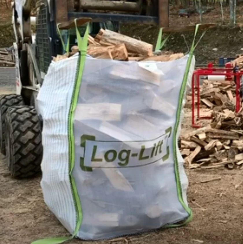 Transpirable FIBC Big Bag Bolsa de leña malla 1500 plástico ventilado Bolsas de embalaje Jumbo malla de red a granel