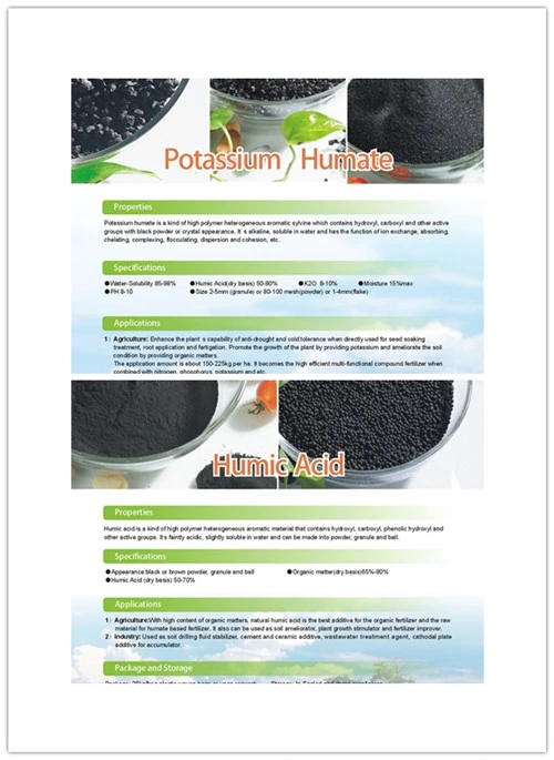 30% off Best Seller Agricultural Fertilizer 100% Water Soluble Potassium Humate Humic Acid