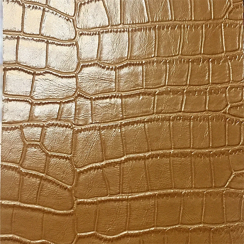 Alligator Crocodile Pattern PU Leather for Lady Wallet Purse Handbag Suitcase Pad Cover