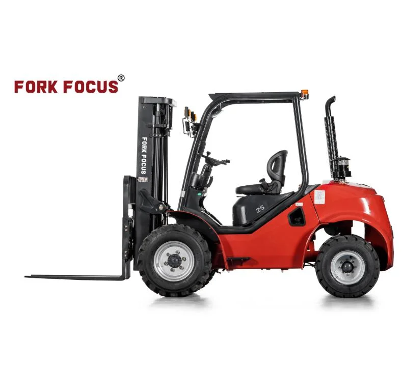 All Terrain Forkfocus Montacargas 3.5t for off-Road Drive Construction Site