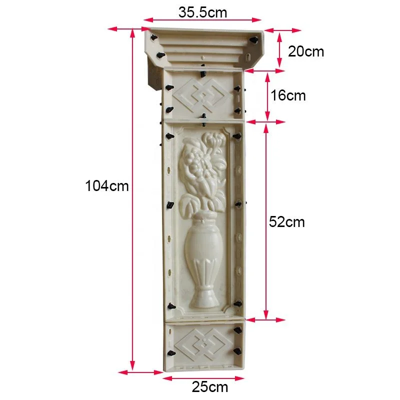 New Design of Bamboo Roman Pillars Column Molds for Sale