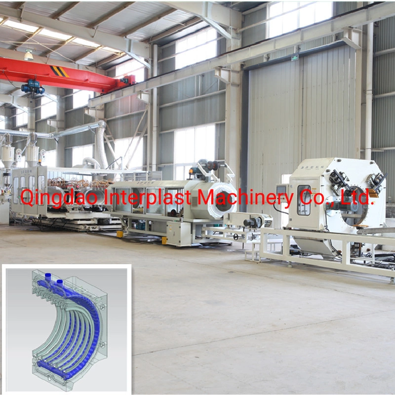 Plastic HDPE Double Wall Corrugated Drainage System Sewage Pipe Agricultural Irrigation Perforated Plastic Culvert Pipe Extrusion Machine