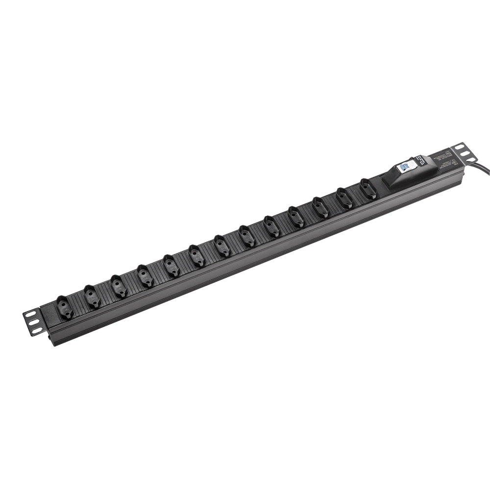 1u Rack Mount Swiss Series Power Strip with Current Meter