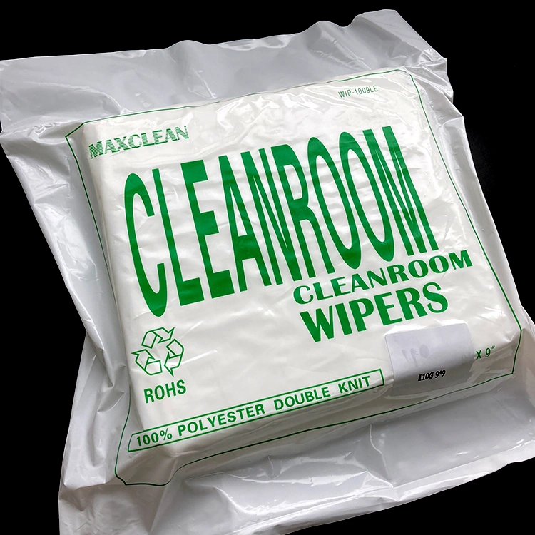 100% Polyester Cleaning Wipes Cleanroom Wiper