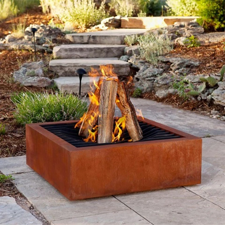 Le réchauffement de plein air bol en acier Corten Fire Pit