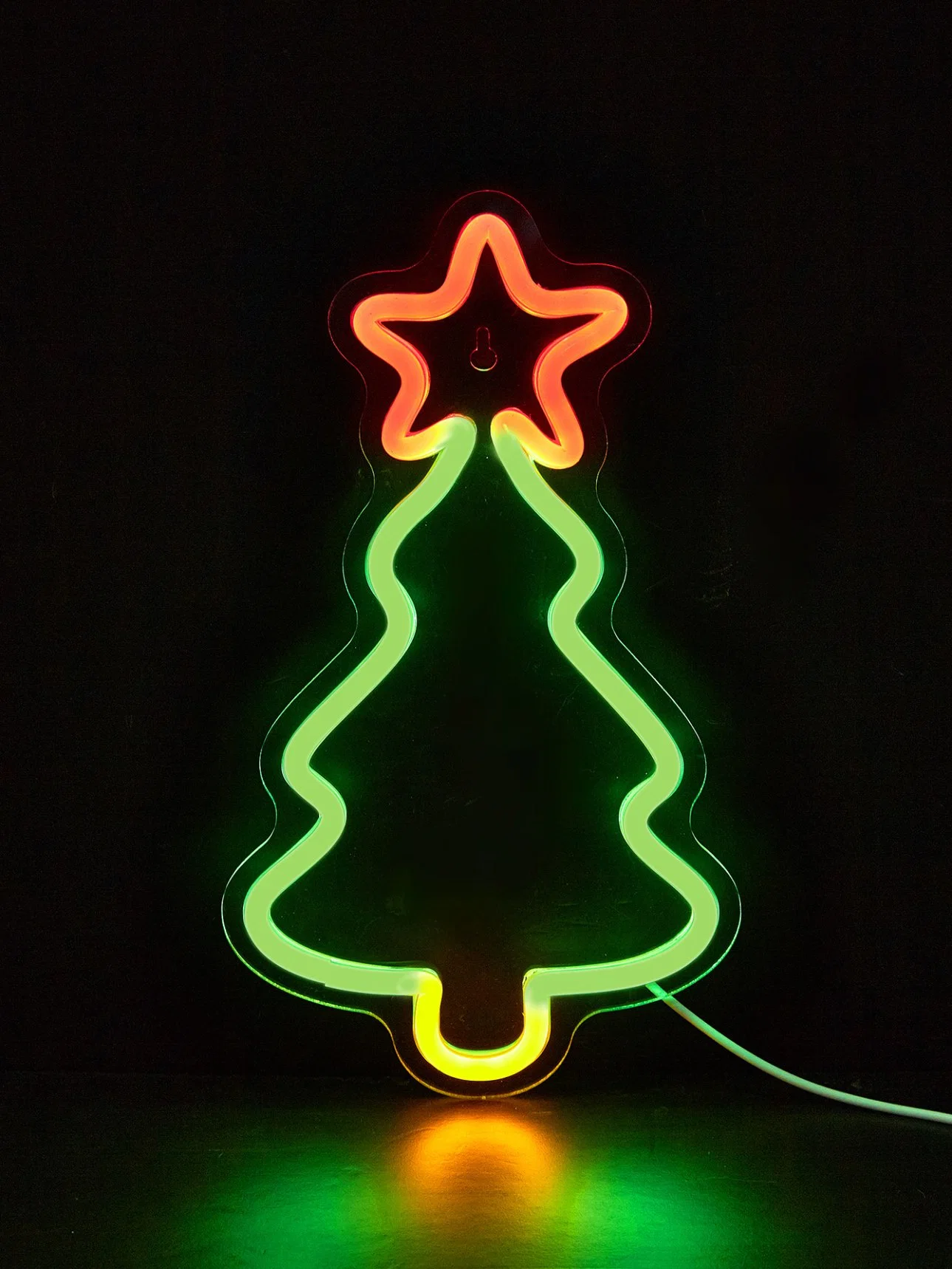 Árbol de navidad La navidad signo Neon Neon Decoración de pared LED el Festival de Arte para la decoración del hogar Dormitorio Salón de la boda de la Oficina de la Navidad, fiesta de San Valentín