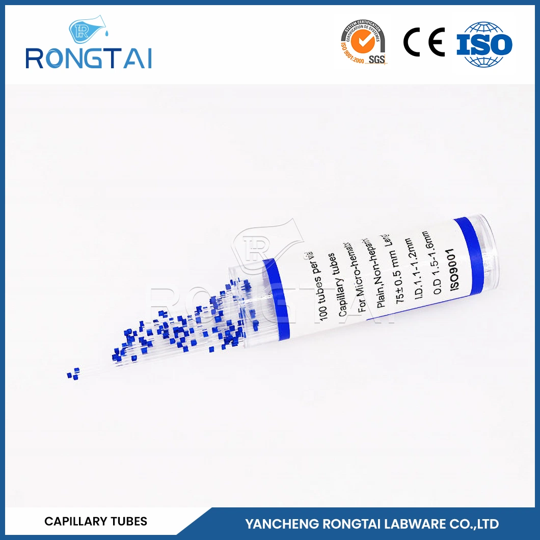 Rongtai Borosilicate Capillary Tube Manufacturing Quartz Glass Transparent Capillary China Nonheparinized Capillary Tubes