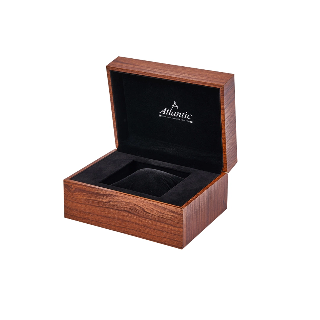 Relógios de pulso estojo Luxo logotipo personalizado relógio de pulso embalagem caixa de relógio de madeira
