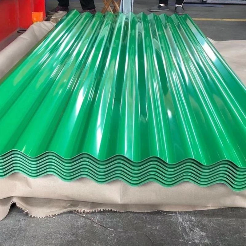 China Roofing Materials 0.12mm 0.13mm 0.14mm Pre-Painted Steel Roof Sheet Wave Type PPGI Sheets Color Coated Corrugated Metal Steel Sheet