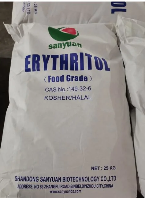 Wholesale/Supplier Organic Erythritol Powder Sweetener Bulk Price 25kg Food Grade Factory Supply