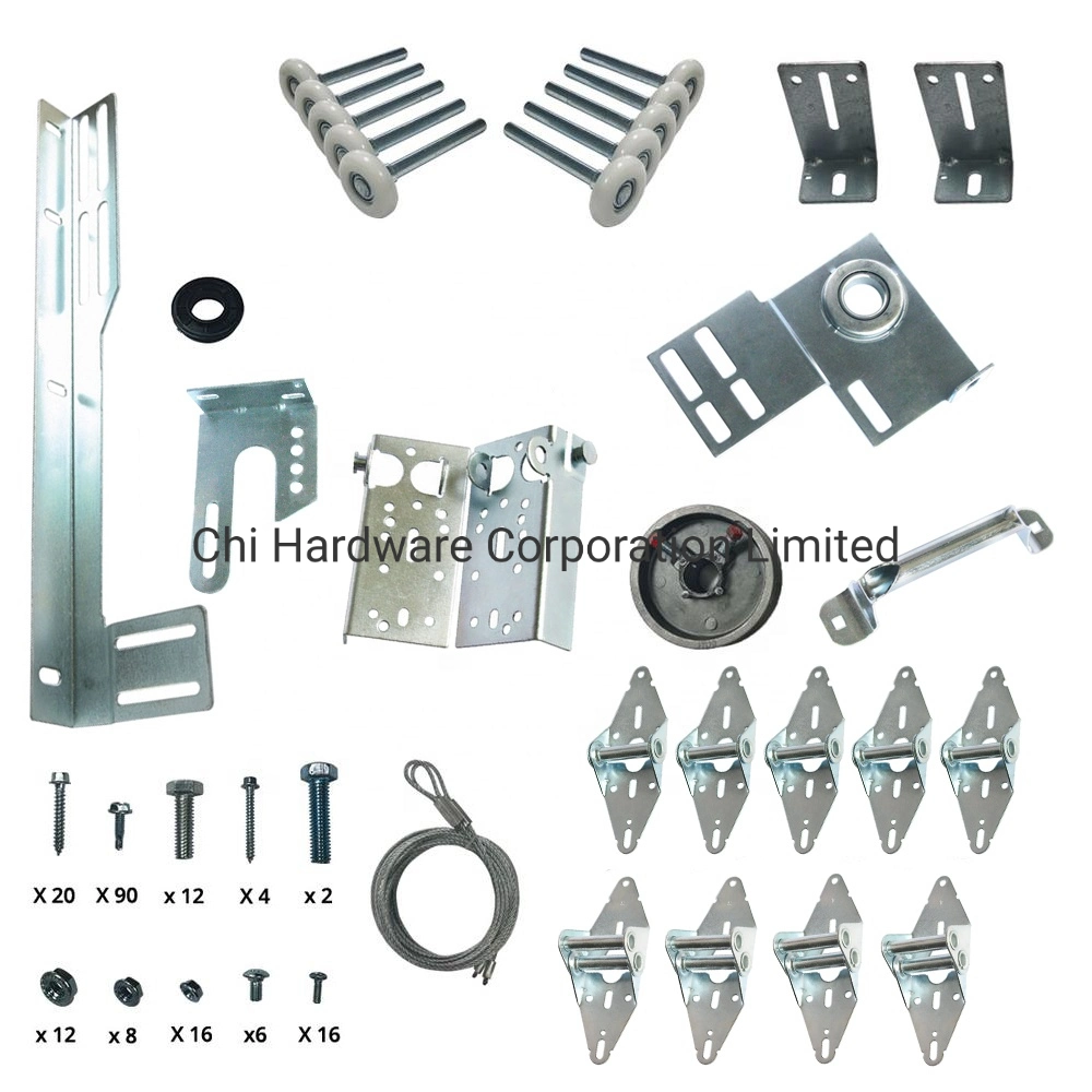 8X7, 9X7, 16X7, 16X8 Kit de hardware de la puerta de garaje seccionales Puertas Industriales parte de Hardware