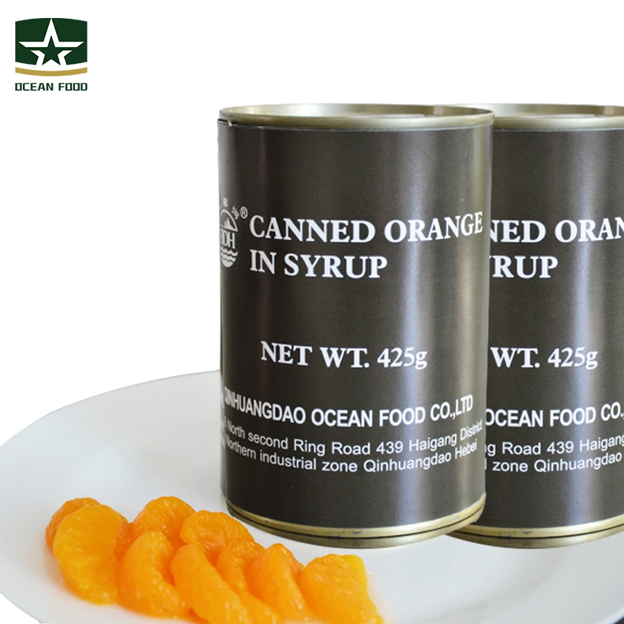 425g Wholesale/Supplier Health Outdoor Camping Mandarin Canned Fruit Orange in Syrup