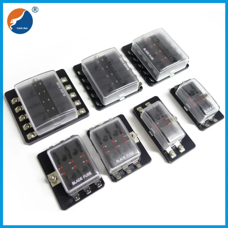 8 Ways Multiple LED Car Fuse Box with Screw Terminal