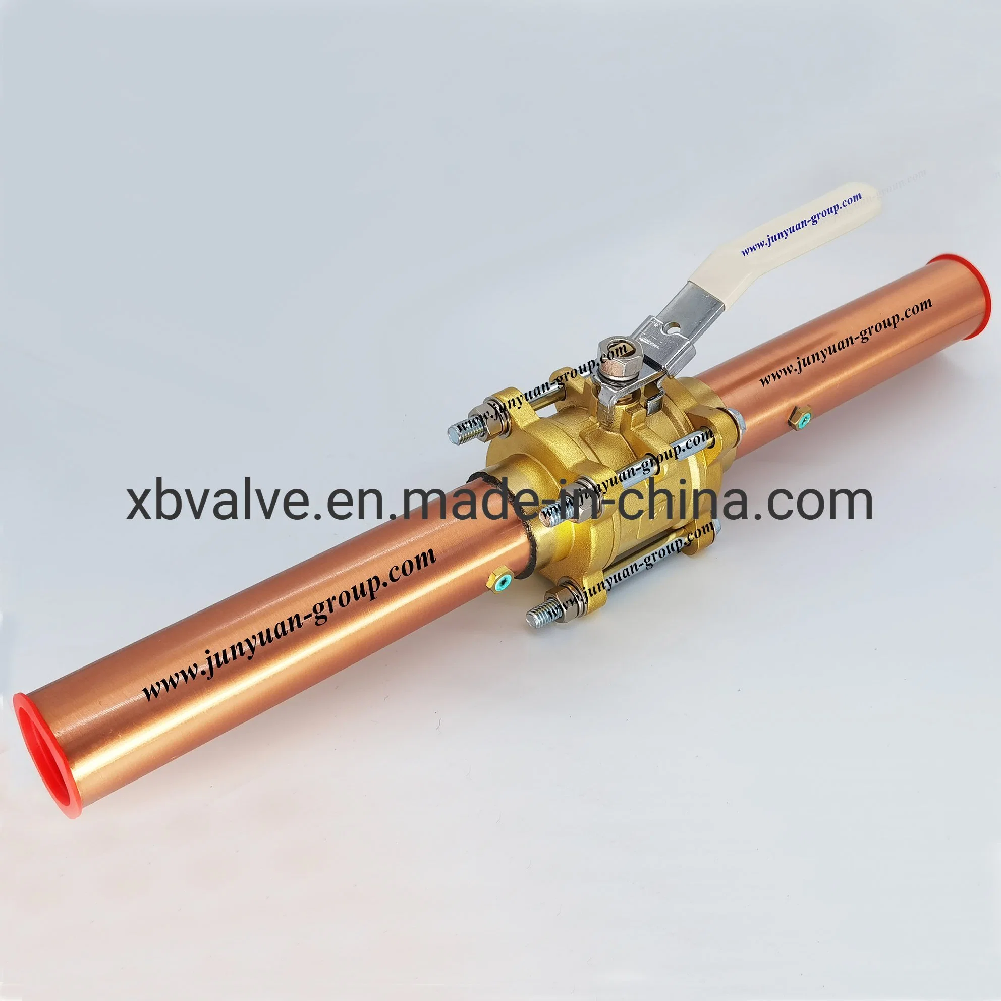 2 3 Piece 600 Psi Wog Copper K-Tube Brass Medical Gas Isolation Shut-off Ball Valve with Extensions Oxygen Cleaned Lockable Line Pipeline Valve Stop/Globe/Check