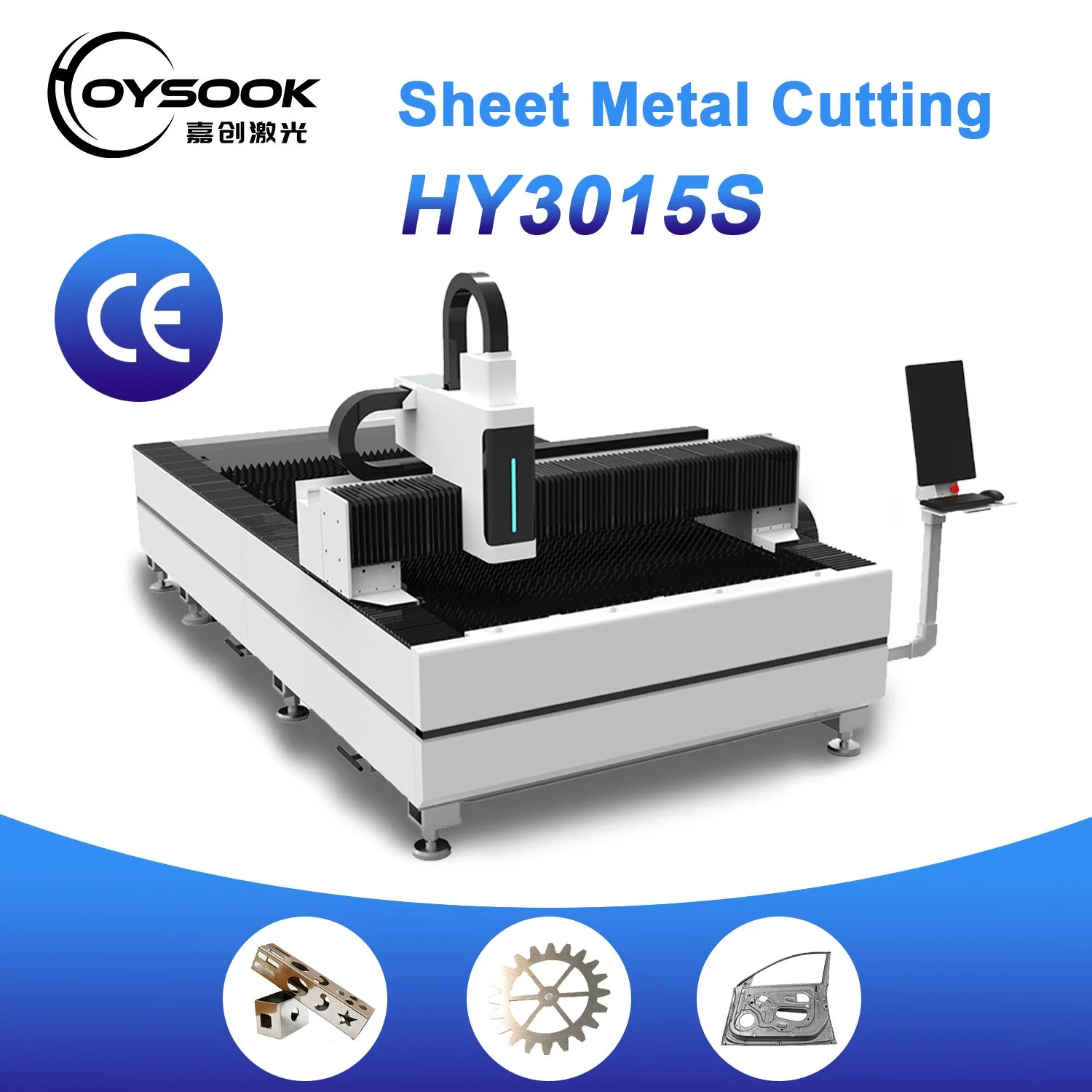 portable Industry CNC Fiber Laser Cutting Machine 3000W 60000W for Showcases