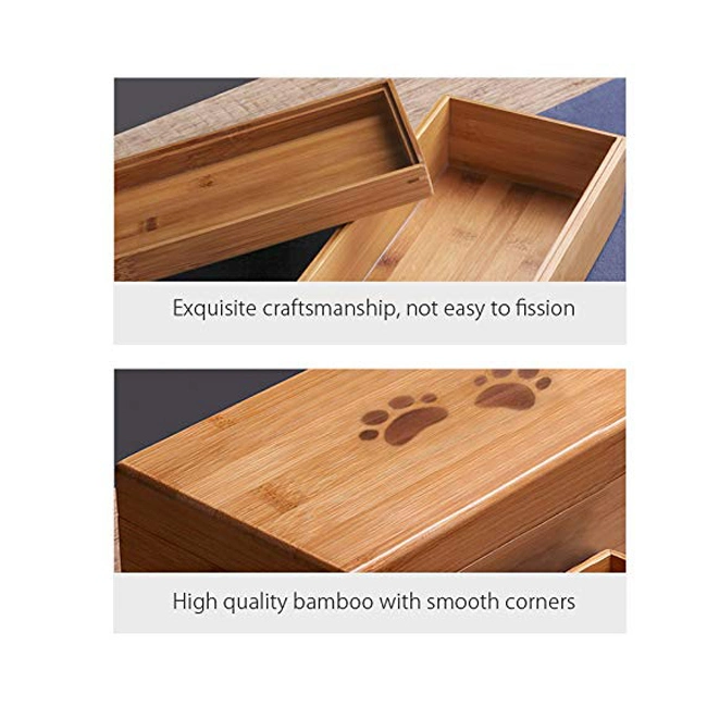 Bfuneral Supplies Creative Small Wooden Box Pet Urn
