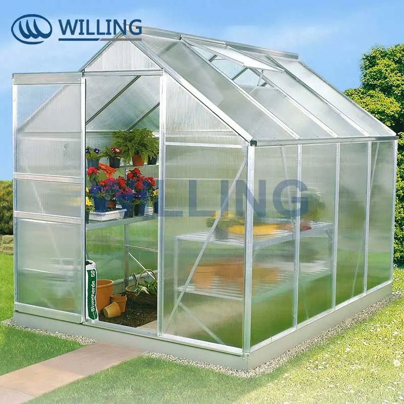 Polycarbonate Garden Greenhouse with Aluminium Green House