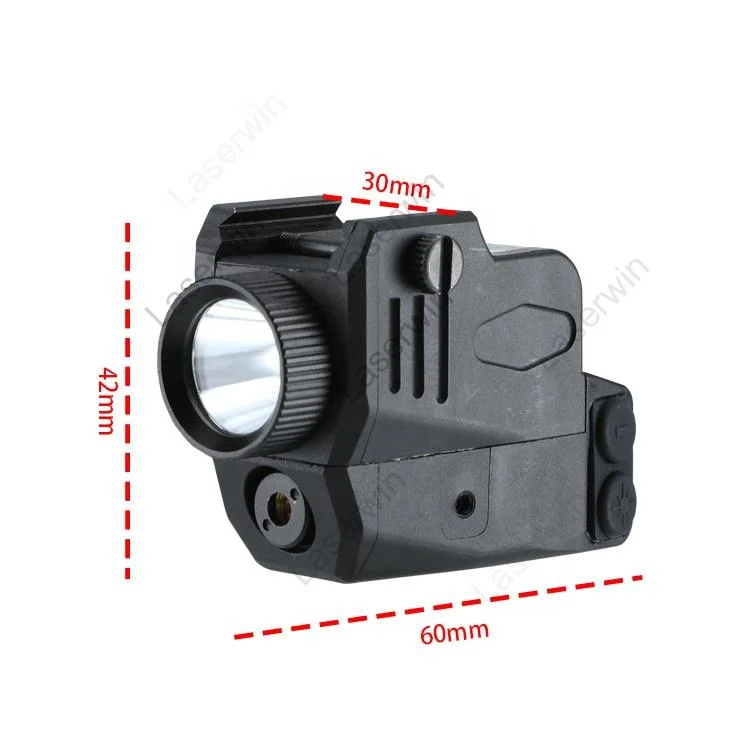 Hunting Red Laser Sight Hunting Weapon Scout Light Red Laser Aiming Sight Flashlight Combo Fit 20mm Picatinny Rail