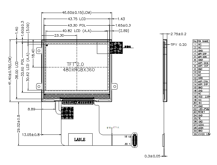 Pantalla LCD TFT de 2,0 pulgadas Ronen para conducir GPS/DVR Registrador RG-T200mhfi-03