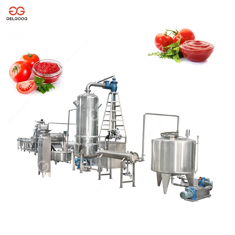 Proceso de producción de producción de salsa de tomate de tomate de tomate de tomate industrial Máquina de línea