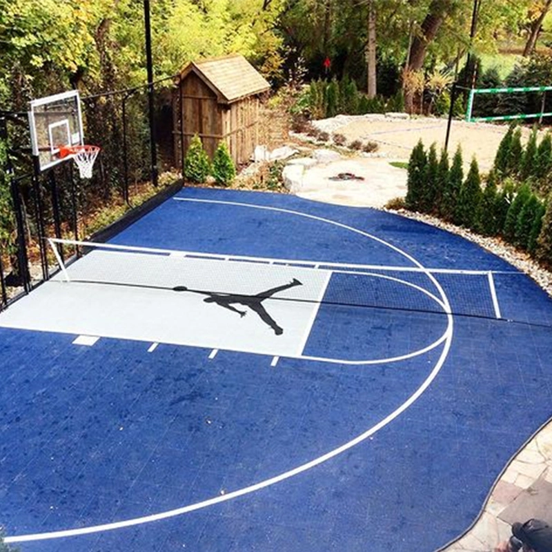 Fx02 Rubber Outdoor Basketball Court Flooring Coating Sport Court Tile Net Mat