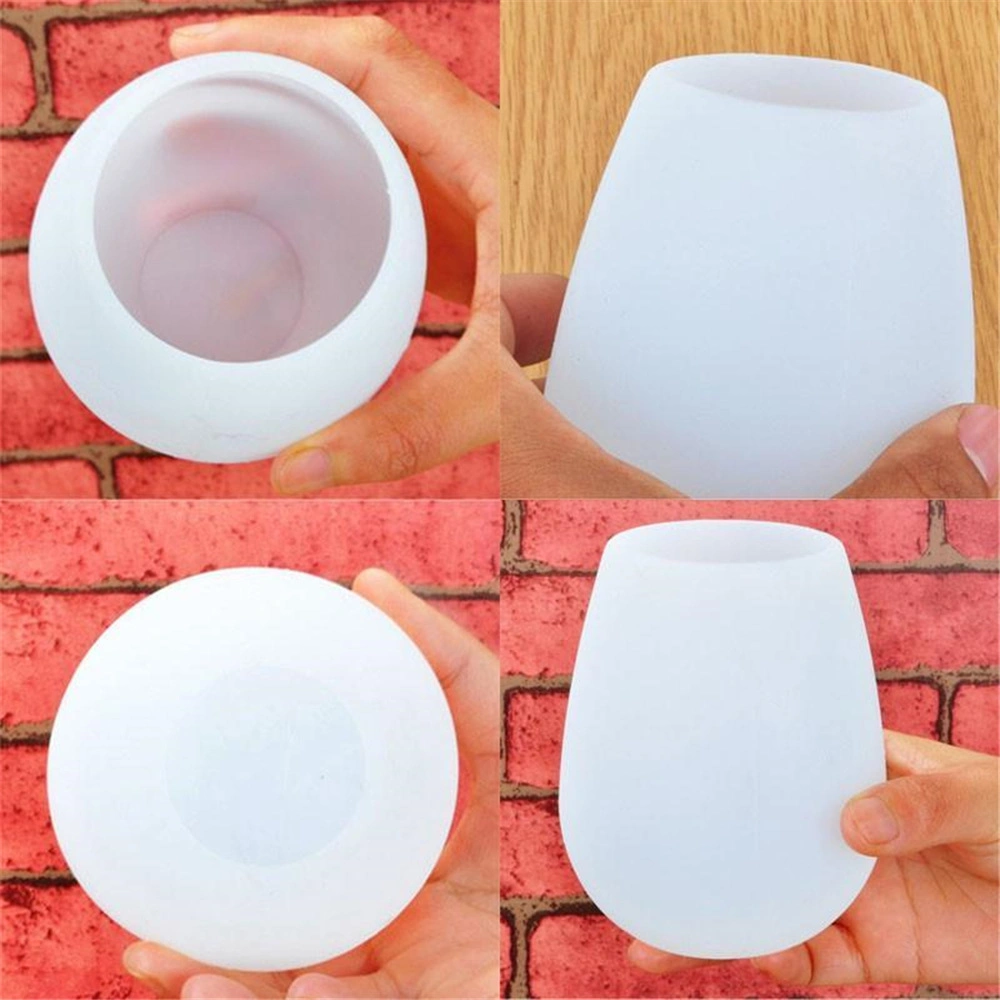 Portable Silicone Wine Cup Unbreakable Foldable Shatterproof Cups Travel Picnic Camping Water Beer Tee Drinkware