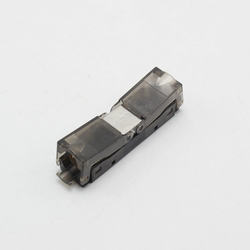 CAT6A UTP Unshielded Transparent Plug Tool Free Toolless RJ45 Plug