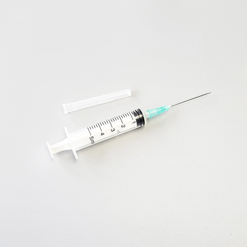 Medical Disposable Luer Slip Plastic Syringe with Needle